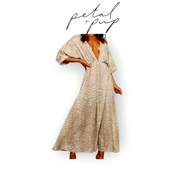 Beige Maxi Dress - Picture 1 of 14